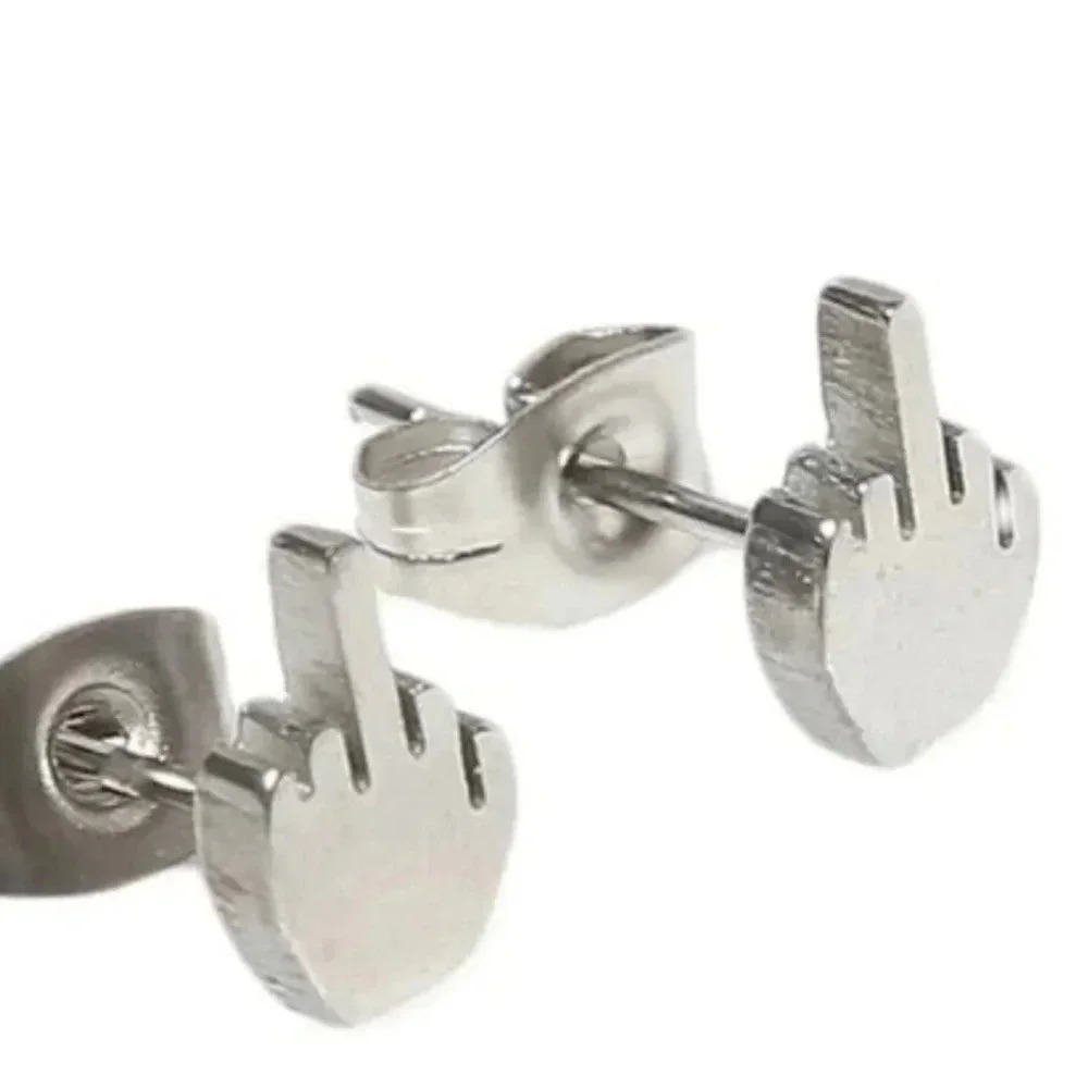 Funny Laugh hands Hot Stainless Steel Earring